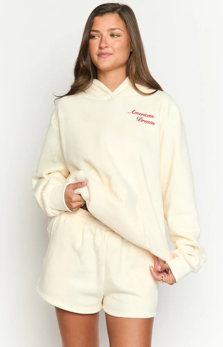 Beginning Cream American Dream Hoodie
