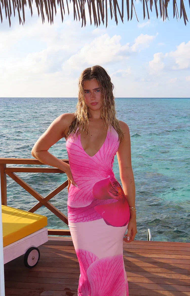 Eliana Pink Orchid Maxi Dress