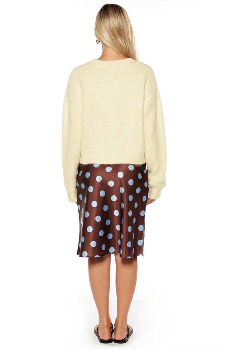 Ellia Butter Yellow Button Down Cardigan