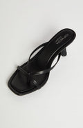 Girls Night Black Strap Kitten Heels