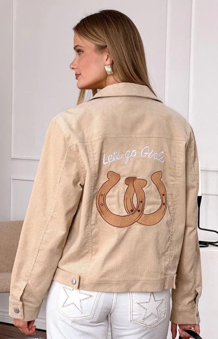 Hugo Cream Cord Western Jacket