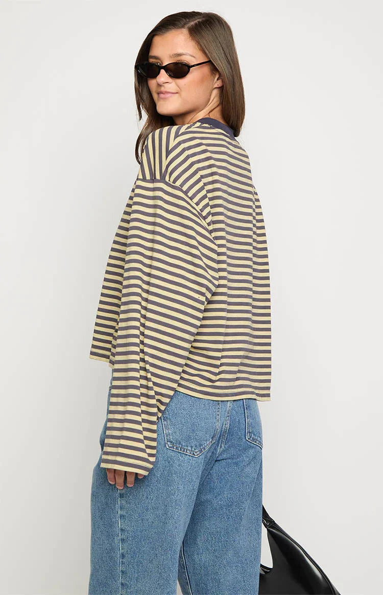 Lioness Bloom Beige Long Sleeve Top