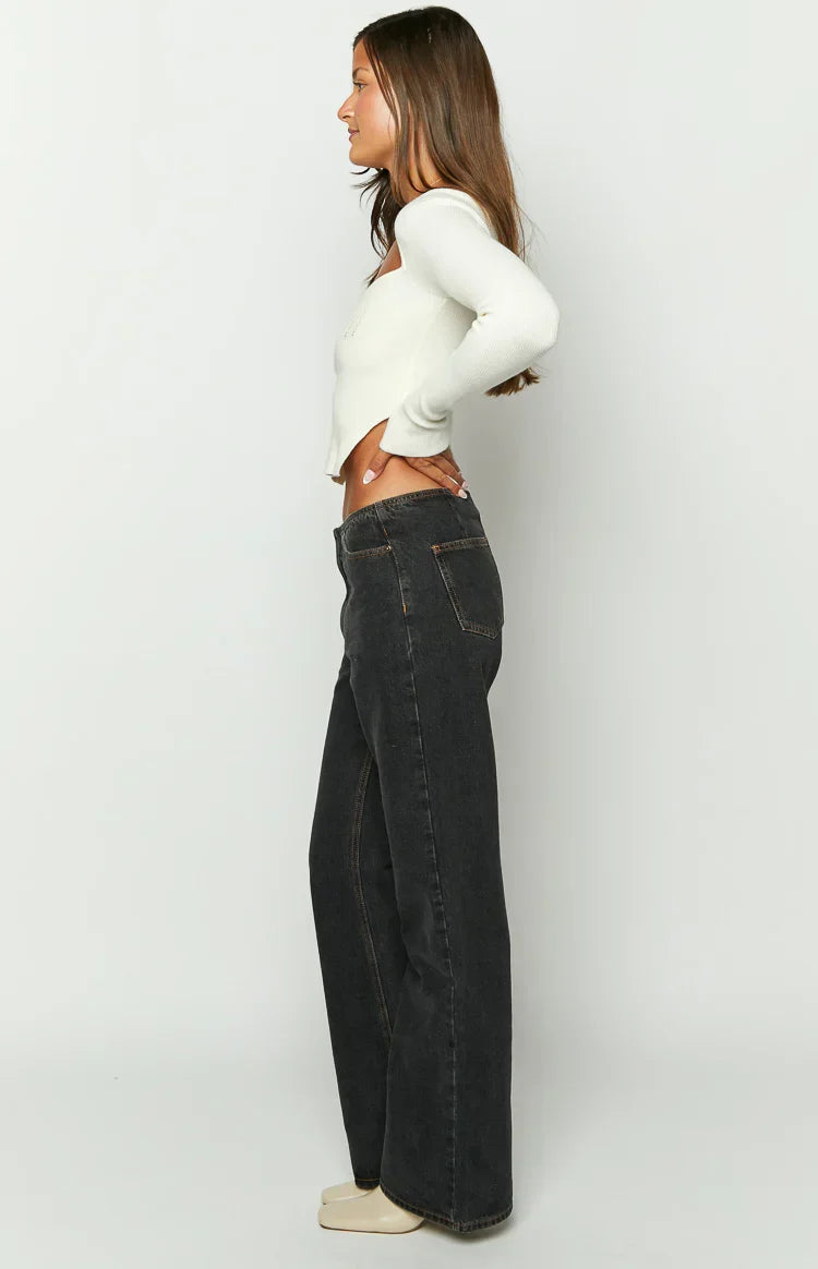 Lioness Practical Magic Charcoal Jeans