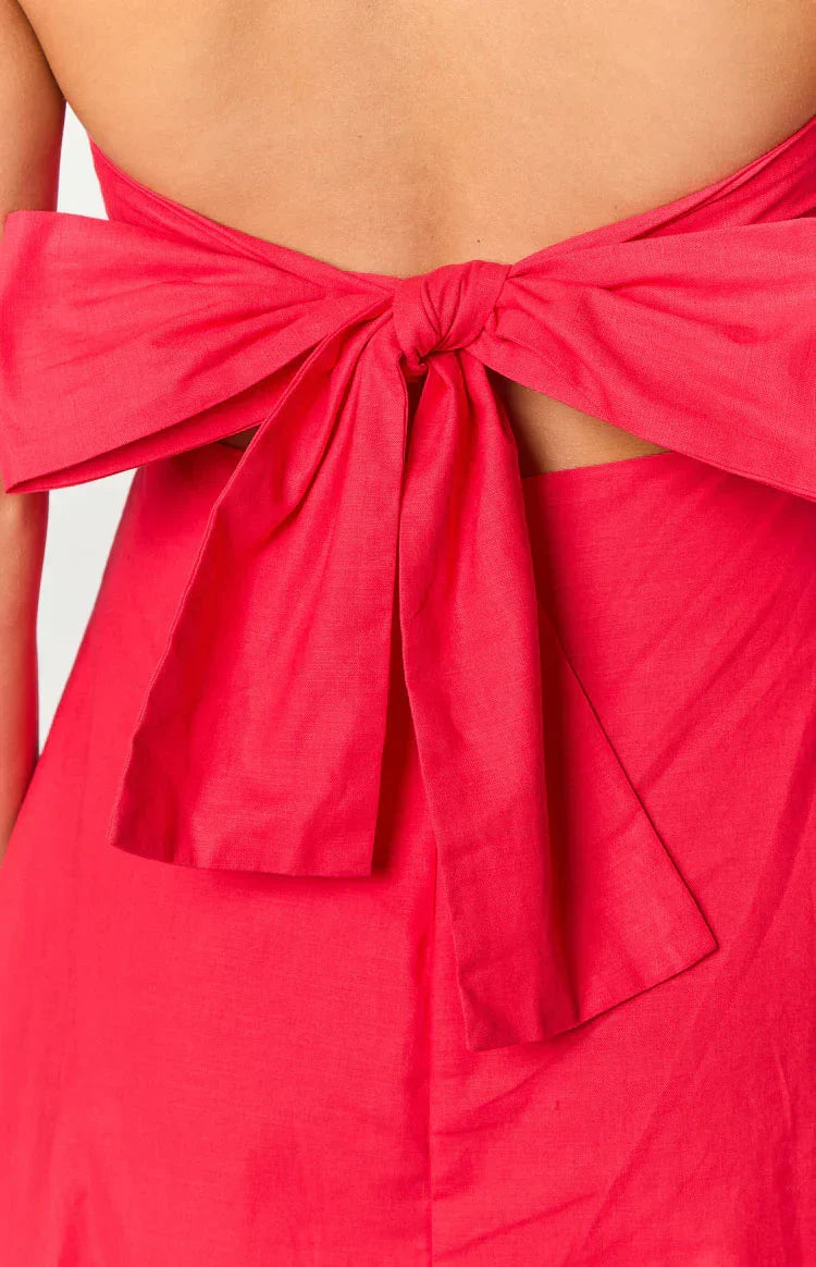 Love Parade Red Strapless Mini Dress