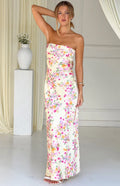 Maiah Yellow Bloom Prom Dress