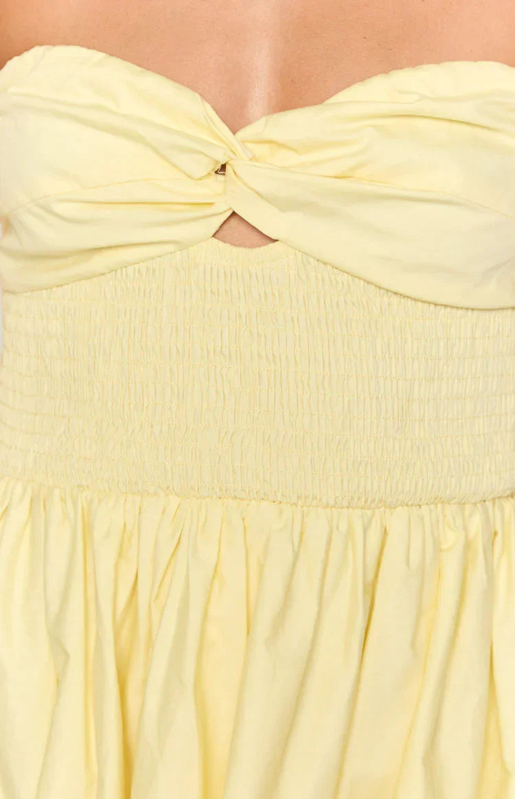 Matilda Yellow Mini Dress