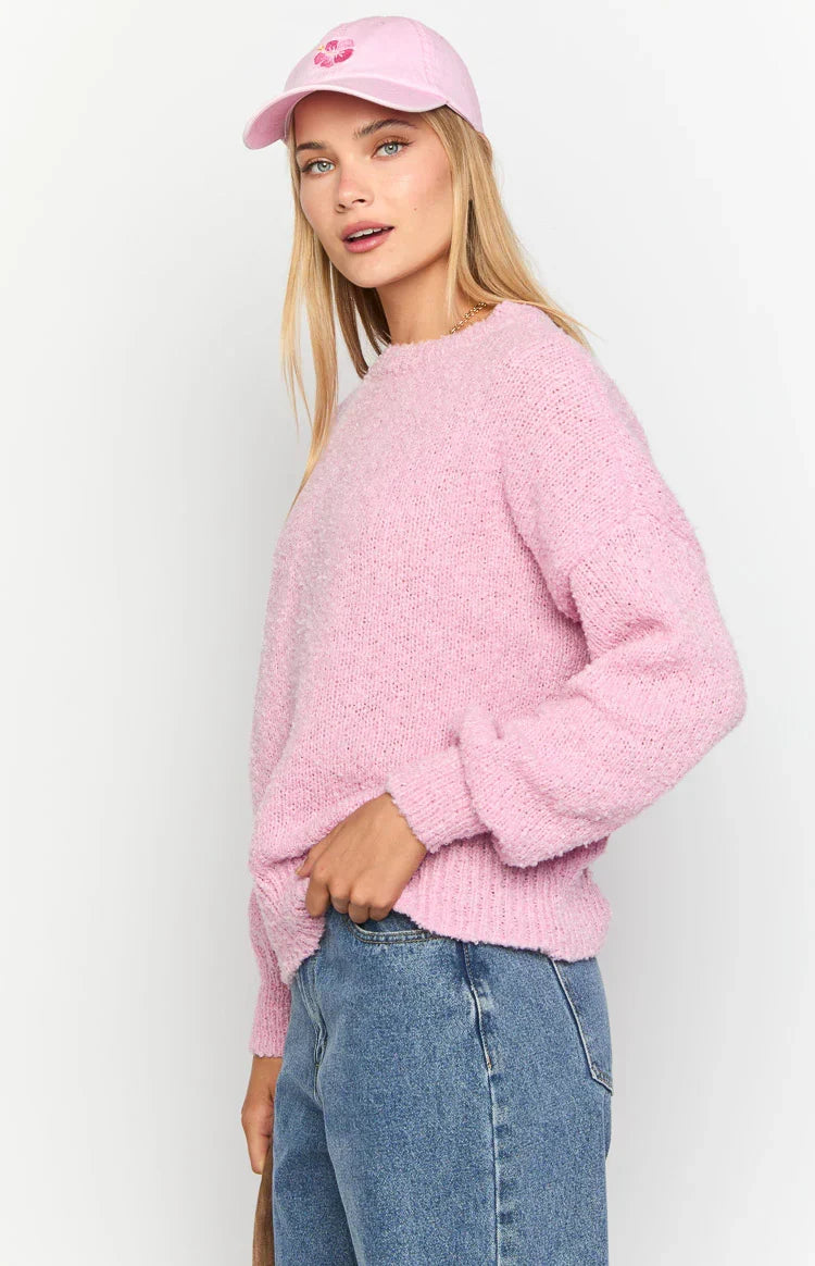 Oxford Pink Knit Sweater