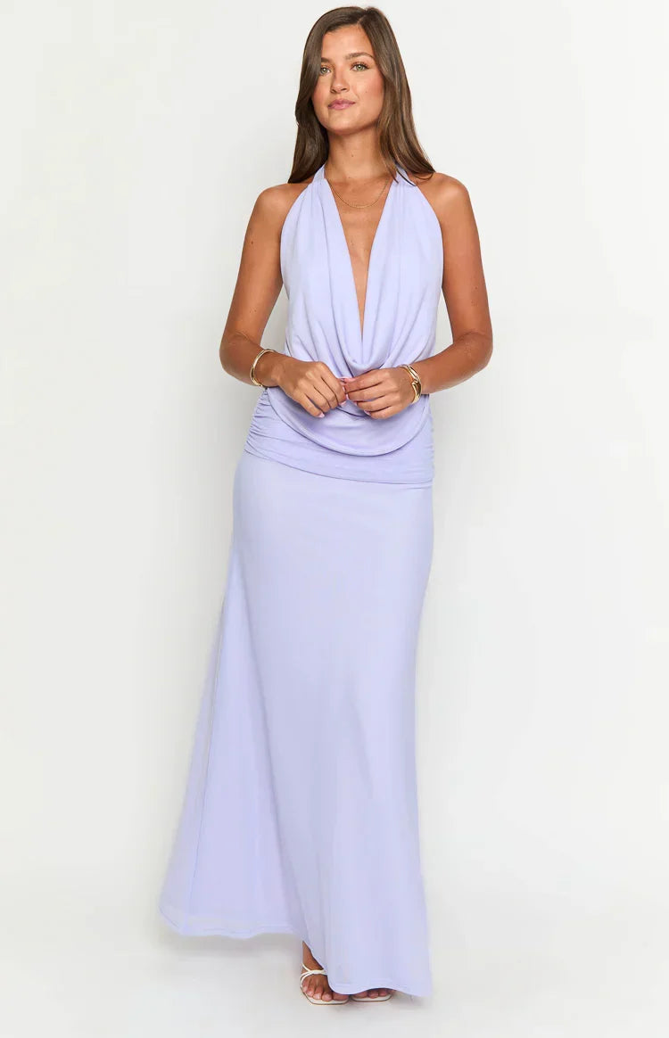 Rozie Purple Maxi Skirt