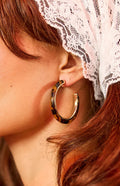 Rufus Tort Resin Hoop Earrings