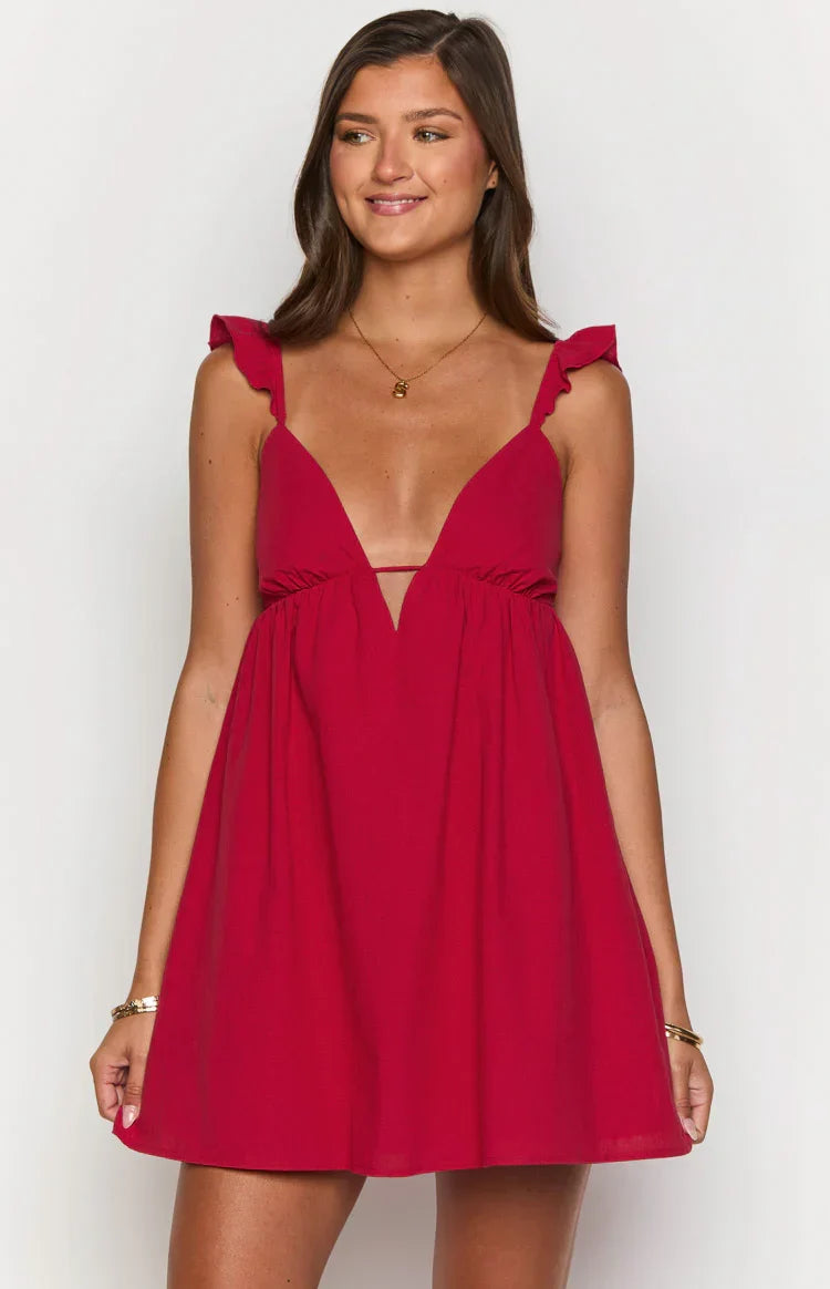 Tammie Red Mini Dress