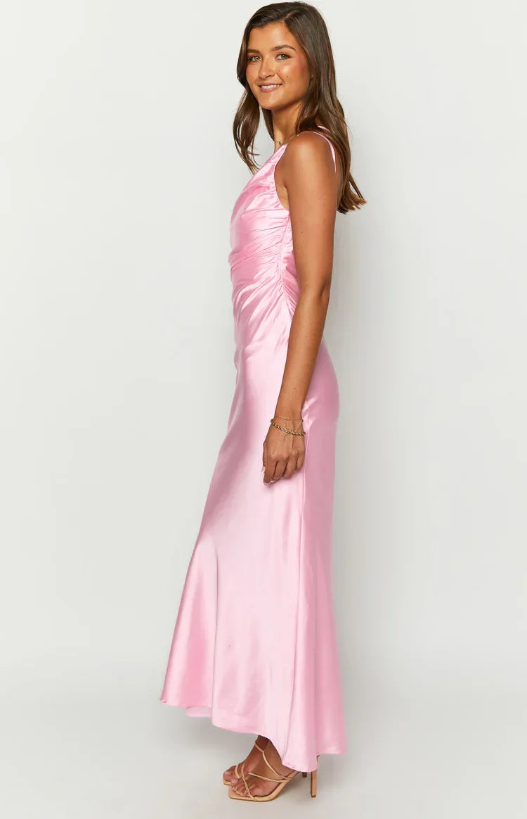 Tina Pink Formal Maxi Dress