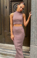 Zayrah Mocha Maxi Skirt